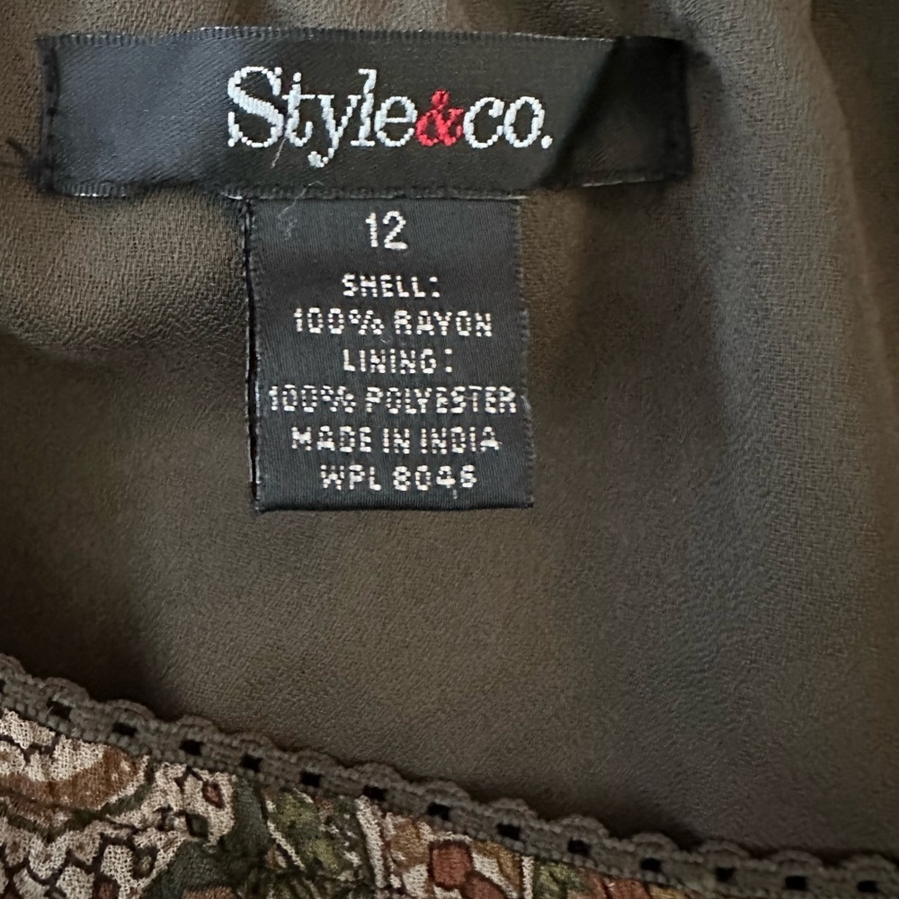 Style & Co Paisley Y2K Skirt size 12 - Picture 4 of 4